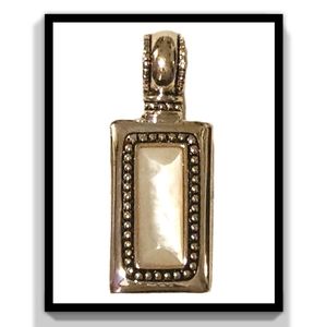 Mother of Pearl~Silver-plated Summit Pendant